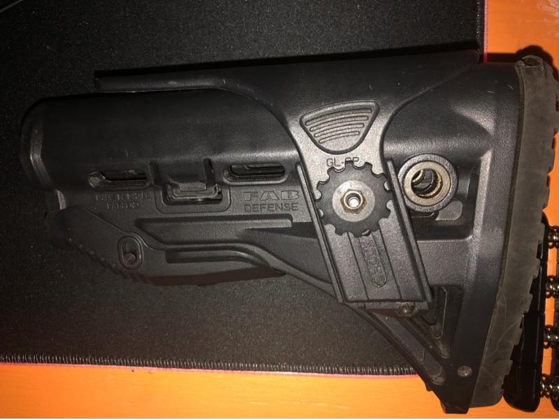 SOLD FAB Defense M4 stock with built in cheek riser | HopUp Airsoft