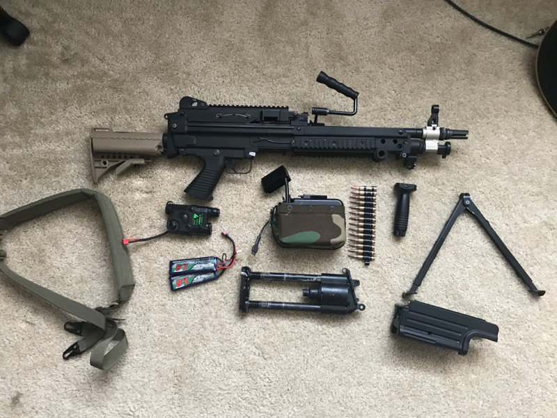 SOLD Upgraded A&K MK46/M249 Para Package | HopUp Airsoft
