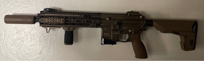 SOLD ✓SALE🔥Bronze SMR Rail 10 inch for HK416 / M4(FDE