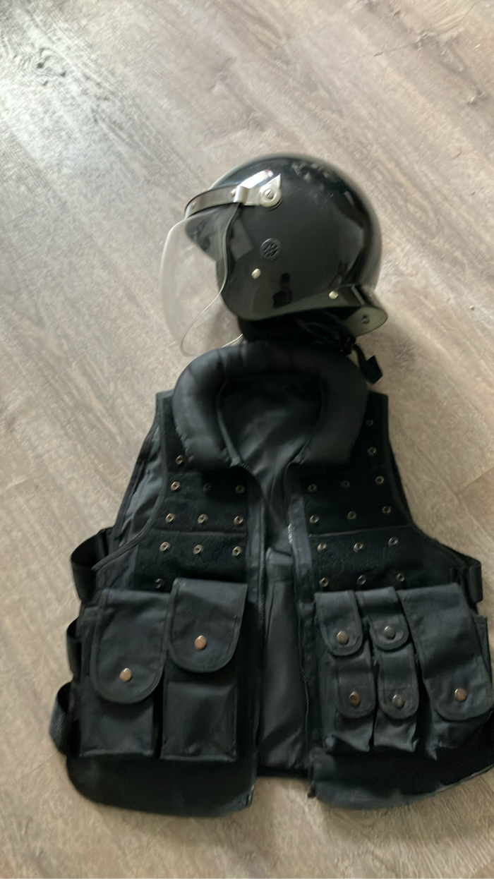Swat/Riot Vest & Helmet w/ Visor | HopUp Airsoft