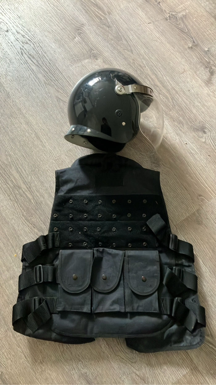 Swat/Riot Vest & Helmet w/ Visor | HopUp Airsoft