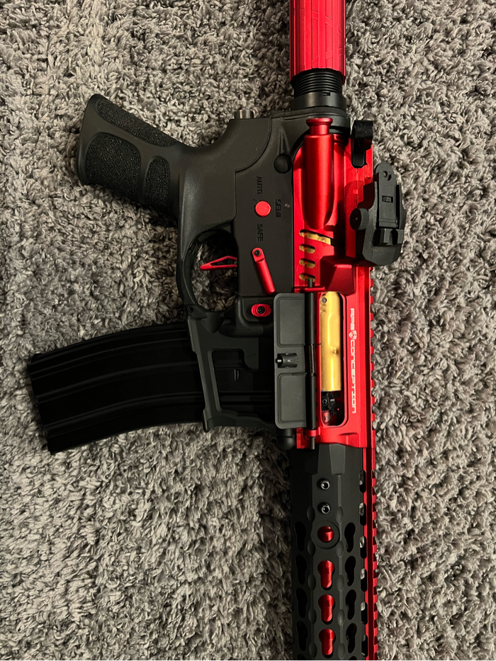 エアガン　APS Red Dragon M4 APS Limited Edition Custom M4 Dragon AEG Rifle 2.0 w/ eSilverEdge