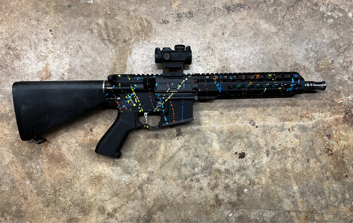 SOLD *price drop* Polarstar M4 with 90s vibe paint splatter